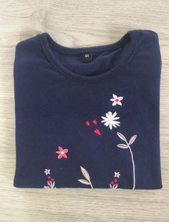 Tee shirt manches longues fille 4 ans