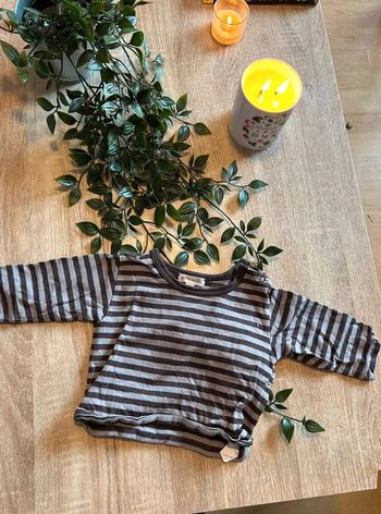 T-shirt  manche  longue  3  mois