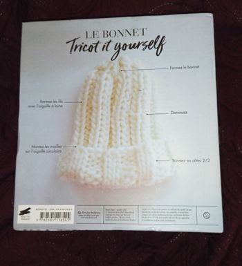 Coffret tricot diy  bonnet neuf