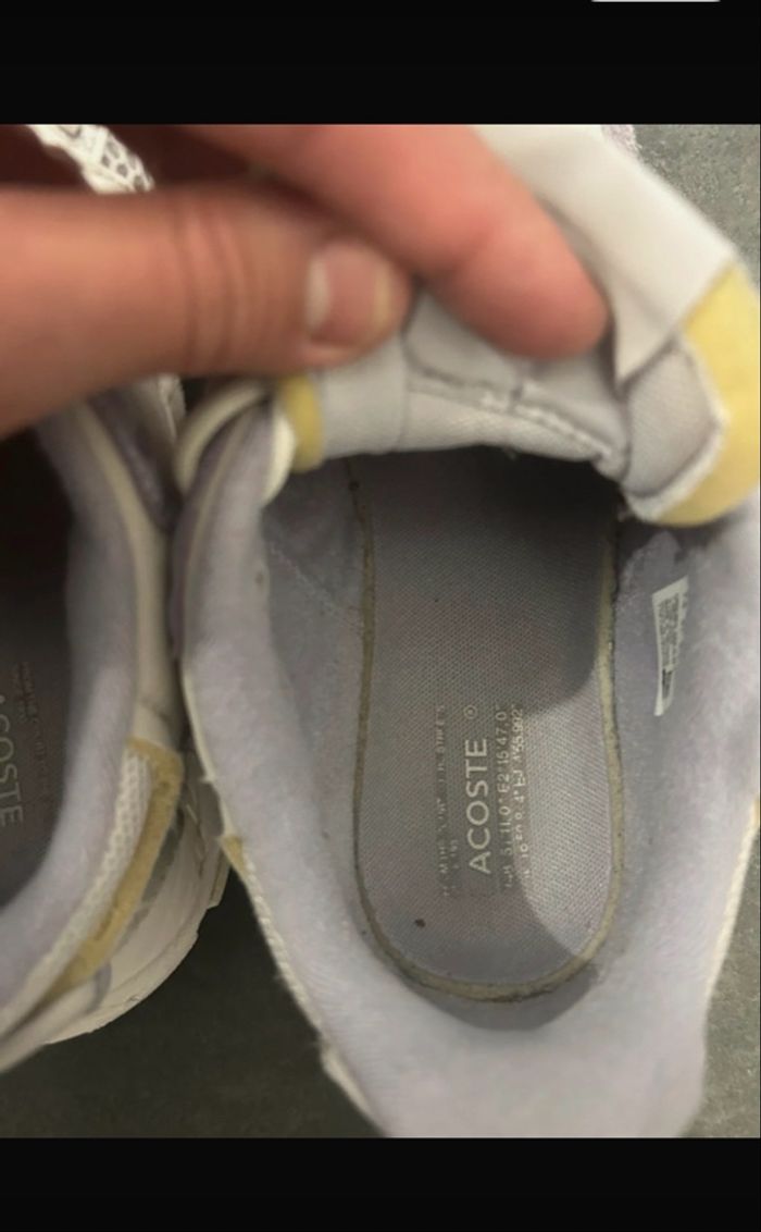 Basket Lacoste mauve 41 - photo numéro 8