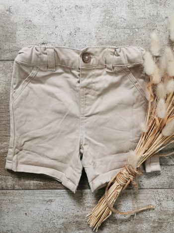 🌺Short chino Kiabi 6mois beige marron bébé garçon
