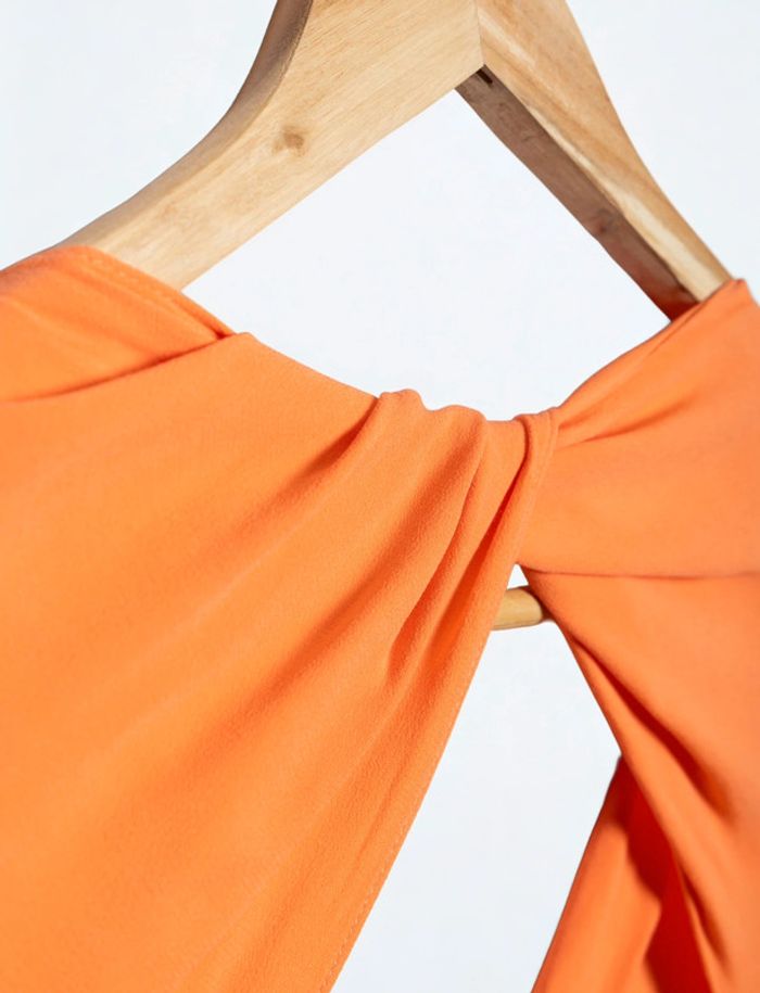 Robe orange Sandro Paris – dos ouvert, taille 36 - photo numéro 8