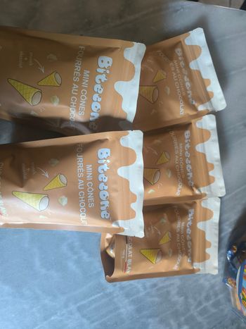 Lot de 5 cône chocolat blanc date courtes