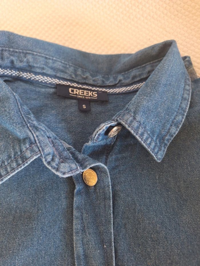Chemise femme en jean taille S - photo numéro 6