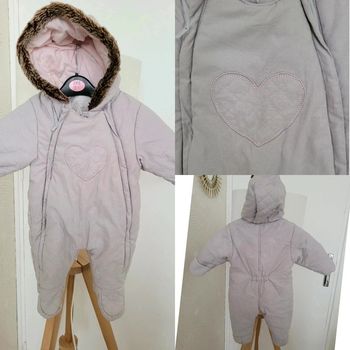 Combipilote polaire 6/12 mois fille