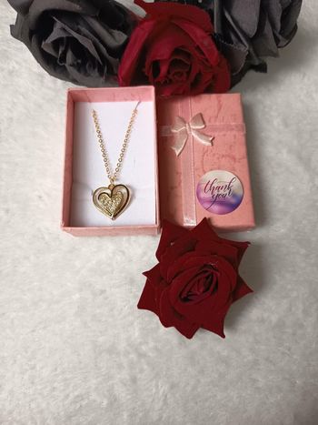 Collier pendentif cœur doré 