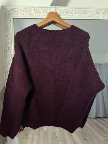 Pull avec alpaga mauve, taille unique 