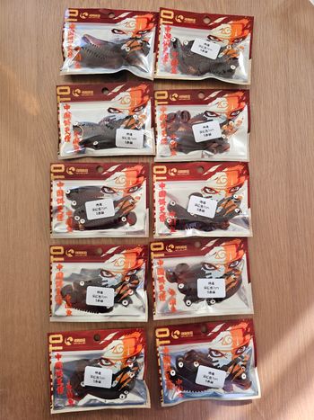 Lot de 50 leurres souples – Neufs – Idéal revendeur