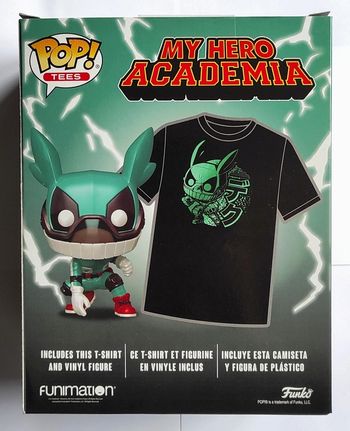 Figurine Funko Pop & Tee My Hero Academia Deku Helmet Metallic