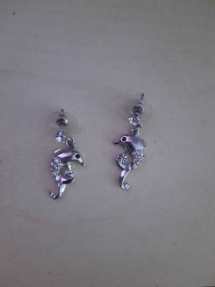 Boucles d'oreilles dauphin
