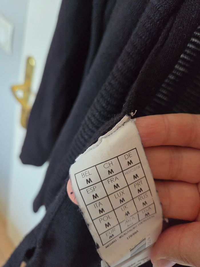 Gilet ouvert noir promod taille M - photo numéro 4