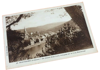 Carte postale ancienne Monthermé  (Ardennes)  Du chemin Saint-Louis
