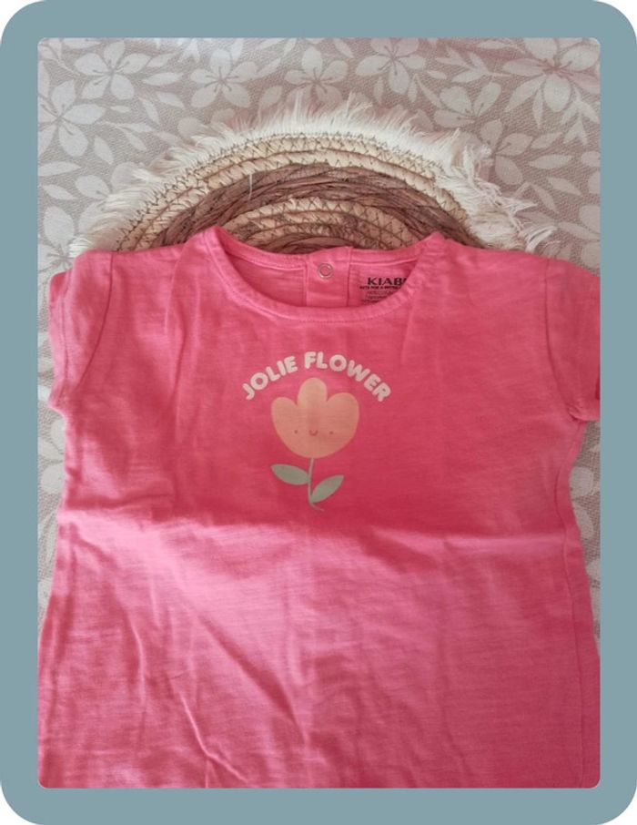 Tee shirt fille 9 mois kiabi - photo numéro 2