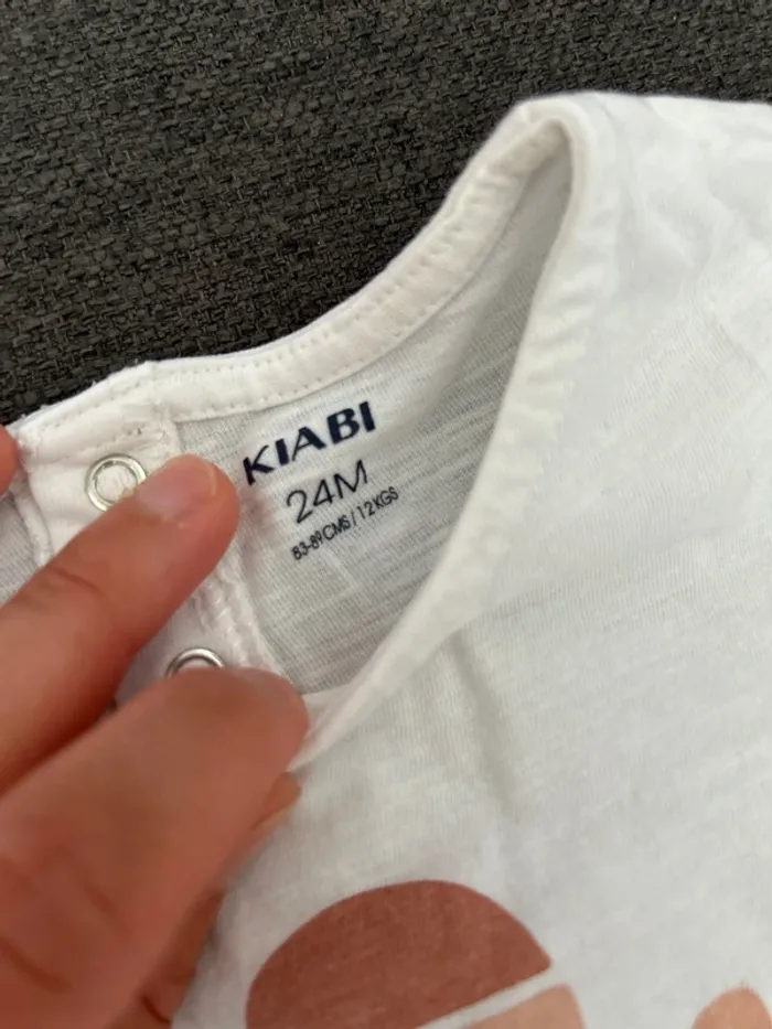 T-shirt manches courtes  bébé fille, kiabi, 24 mois - photo numéro 2