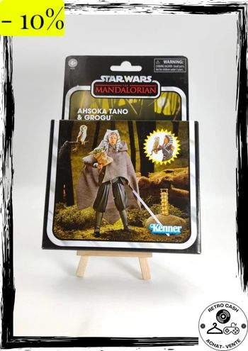Star Wars The Mandalorian Vintage Collection figurine Ahsoka Tano & Grogu 10 cm