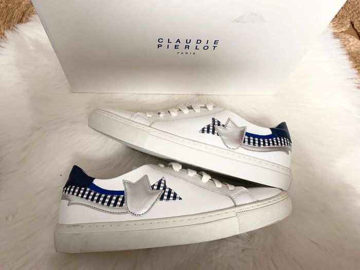 Superbe Basket en Cuir blanche | Claudie Pierlot Paris - photo numéro 2