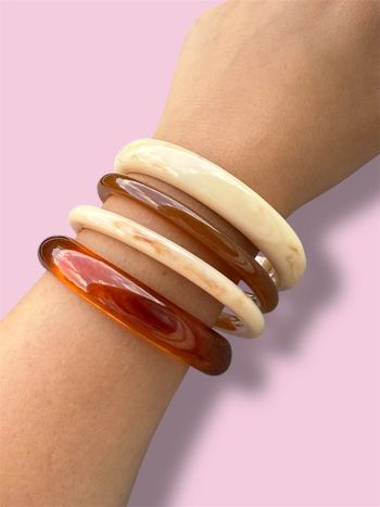 4 Bracelets en résine