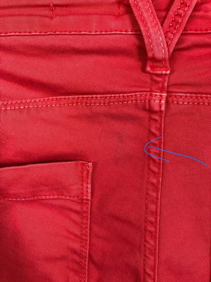 Jean rose vif taille basse slim Please taille Small / 34 36 très bon état - photo numéro 20