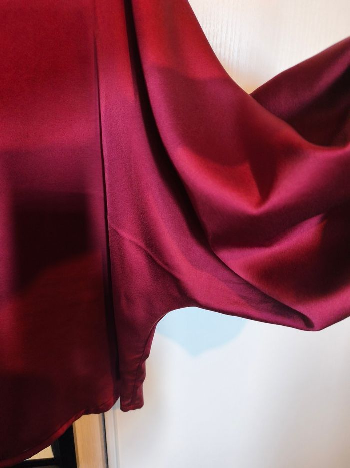 Chemise chauve souris bordeaux 36 au 48 - photo numéro 3