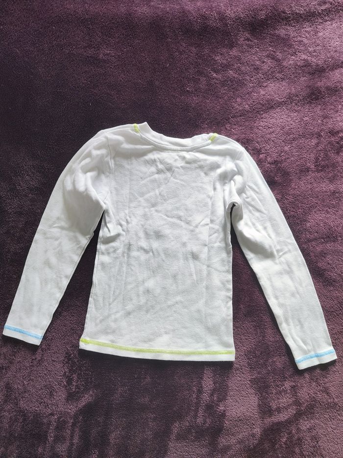 Sous pull blanc monstres In Extenso 8 ans - photo numéro 2