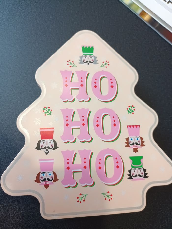 Boite métal sapin Noël