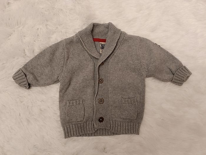 Cardigan - Gilet col châle T. 3 mois TAO - photo numéro 2