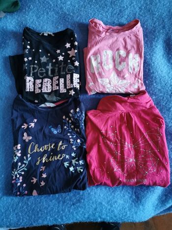 Lot de 4 tee shirts manches longues