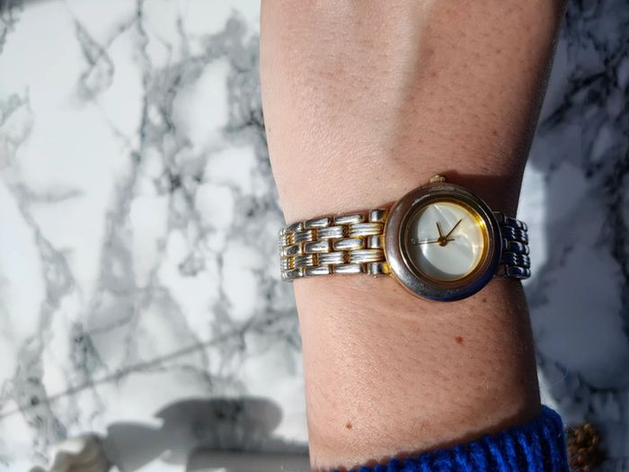 Montre vintage argent et doré - photo numéro 7