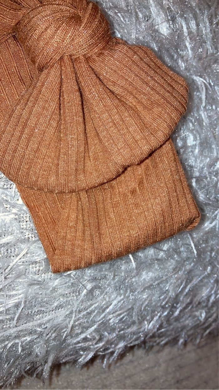 Bandeau bébé cuivré/marron foncé - photo numéro 2