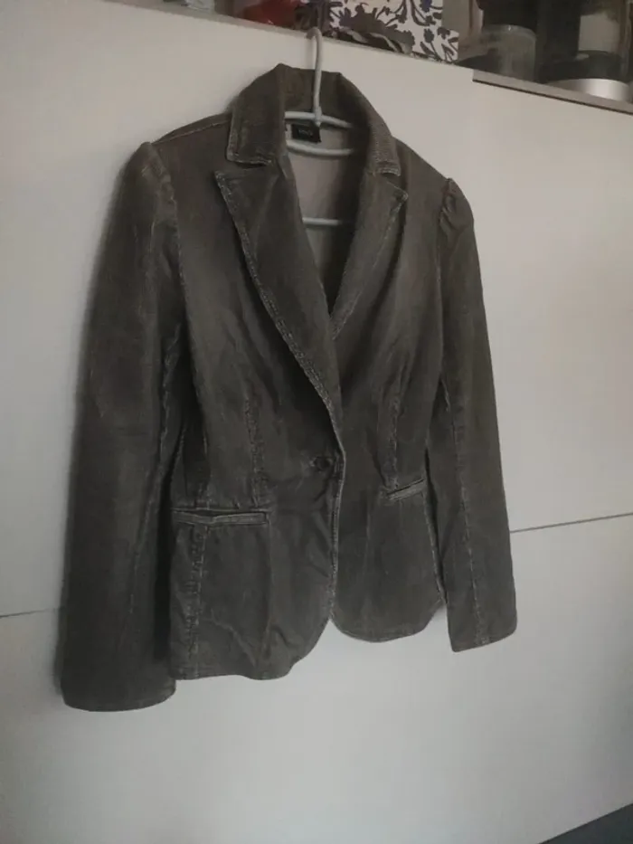 Mango Veste en velours M - photo numéro 3