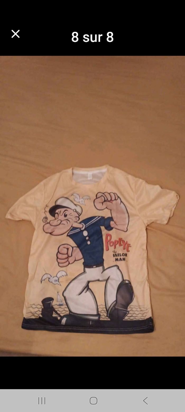 Tshort homme popeye dessin animé taille L