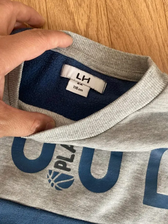 Pull sweat col rond manches longues 6ans la halle - photo numéro 2