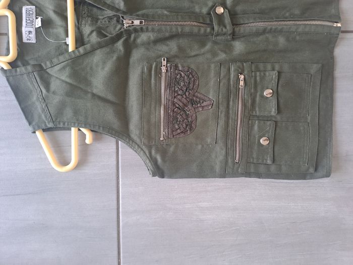 Veste sans manches neuf kaki Together Taille 40 - photo numéro 2