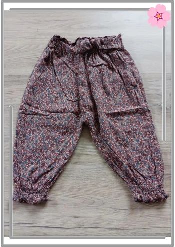 Pantalon fleurie léger Kiabi 12 mois