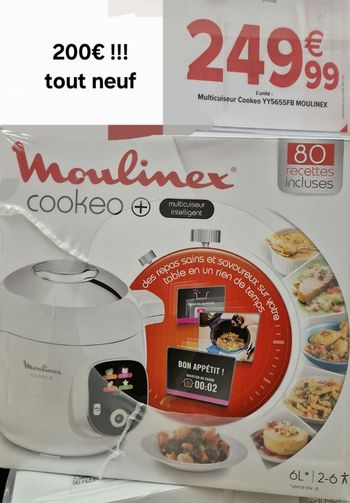 Cookeo+ avec 5 boîtes hermétiques inclus
