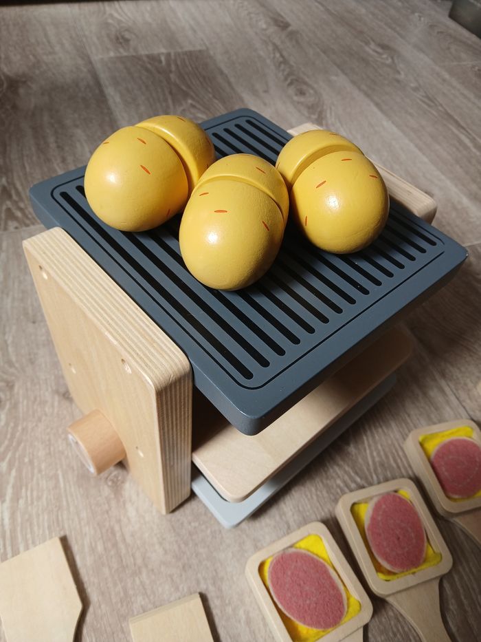 Jouet raclette vertbaudet en bois - photo numéro 3