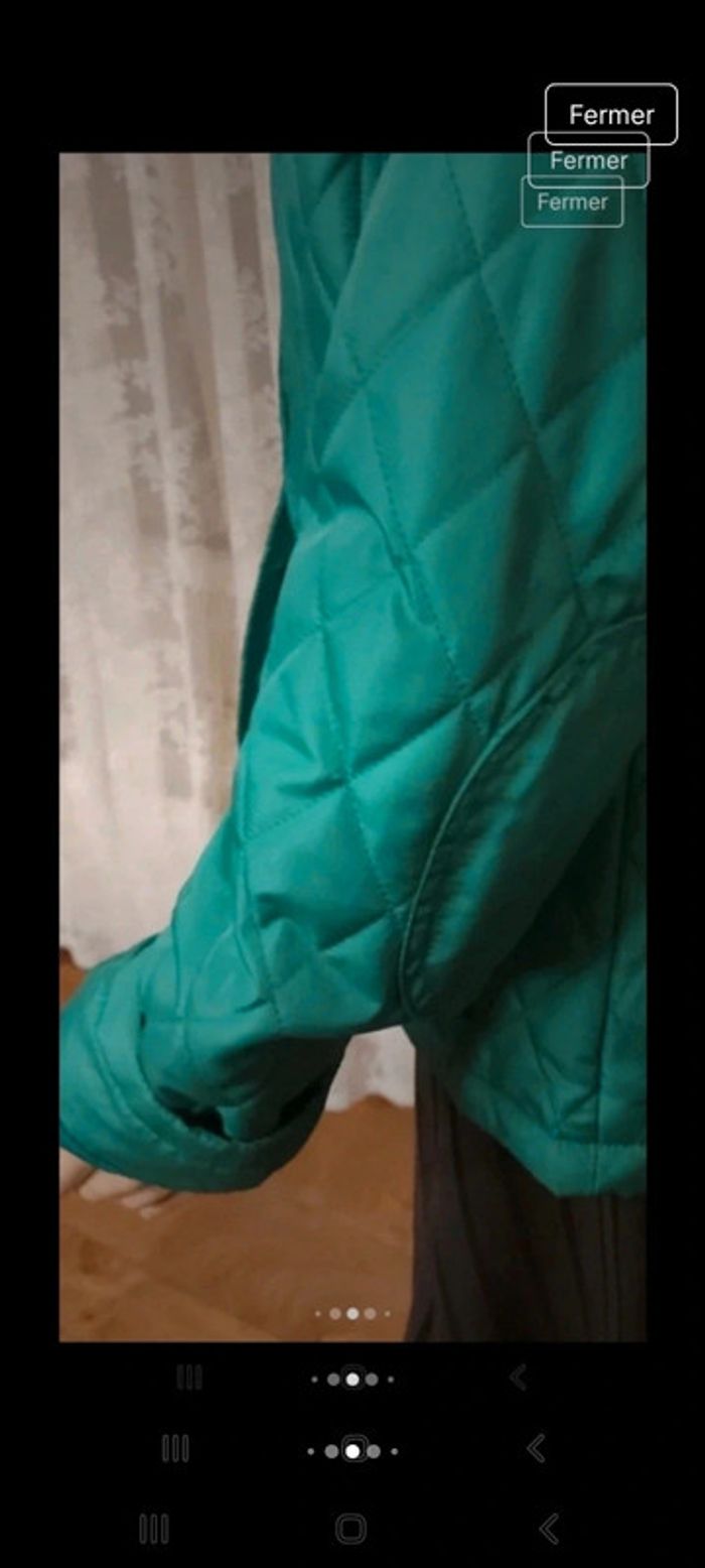 Veste coupe vent verte Clarina taille 42 - photo numéro 6