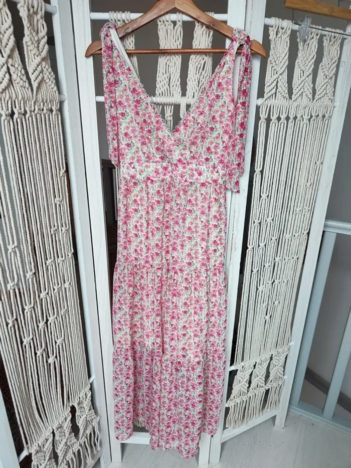 Robe longue fleurie