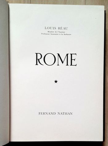 Louis Réau - Rome 
