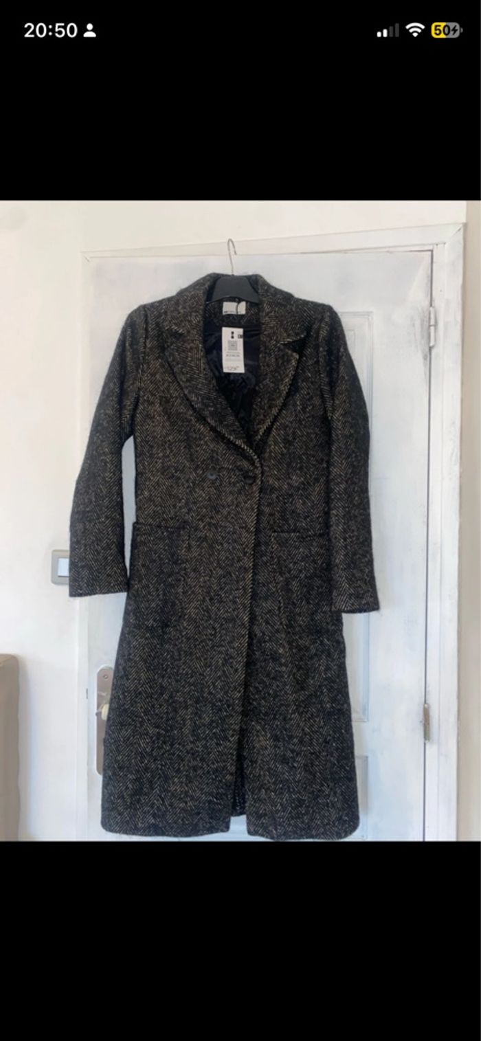 Manteau de laine chaud et oversize - photo numéro 2