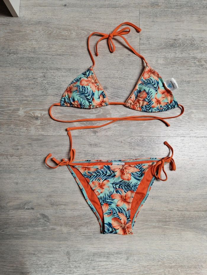 Maillot de bain bikini 2 pièces Firefly taille 36 fleuri et rembourré