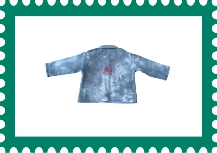 Veste jeans SHEIN 2 ans 92 cm brodé So loved personnalisable - photo numéro 3