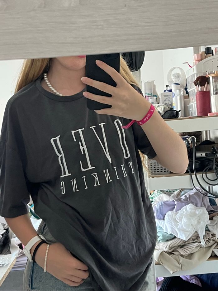 T-shirt oversized gris