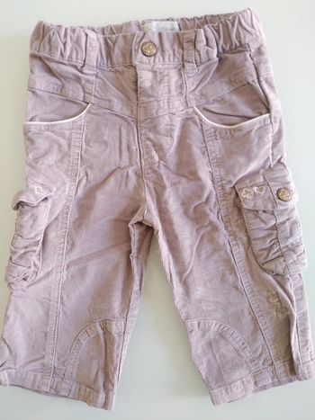 Pantalon effet velours côtelé