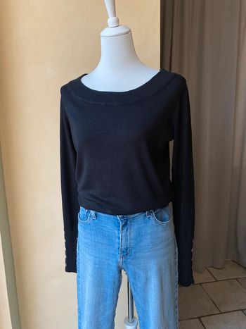 Pull noir Tex woman M