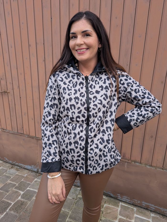 Parka courte réversible Ottawa noir/léopard
Taille M = ok pour 38 - photo numéro 3