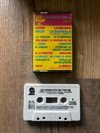 Cassette audio Les covers d’or des top volume 1