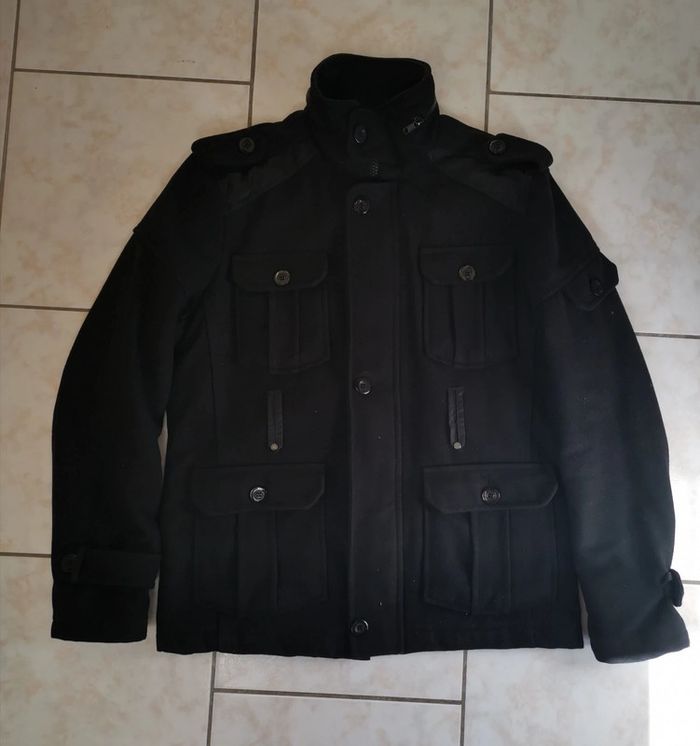 Manteau noir taille L