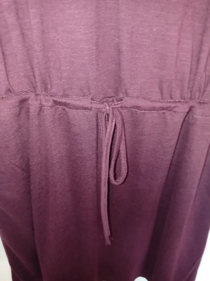 Tunique violette manche courte détail dentelle - photo numéro 4