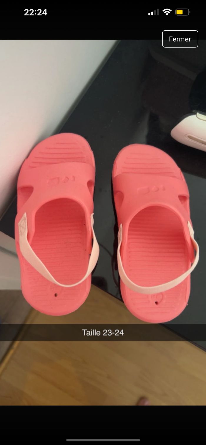 Chaussure plage fille